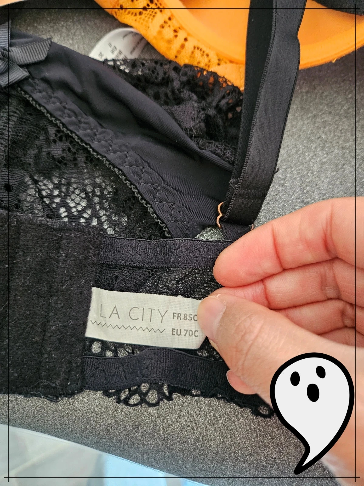 sutiã preto com renda estilo gótico La City – photo 7